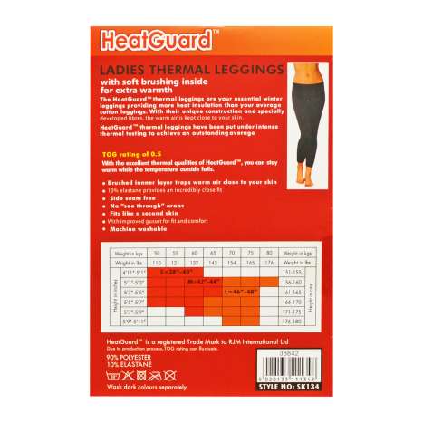 HeatGuard Ladies Thermal Leggings (Assorted Sizes: S/M/L)