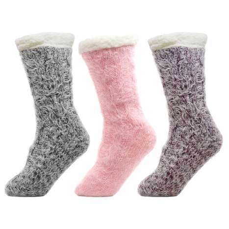 Foxbury Ladies Lounge Socks (Size: 4-8) - Assorted Colours