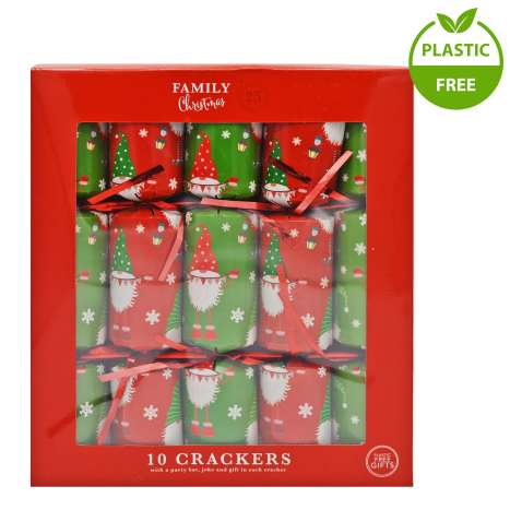 Family Christmas Crackers (12") 10 Pack - A Gonk's Christmas