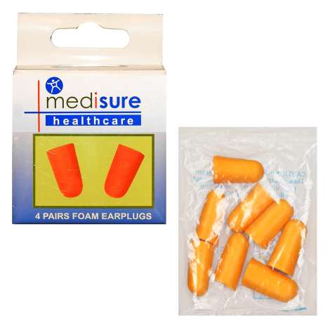 Medisure Foam Earplugs - 4 Pairs