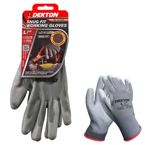 Dekton Snug Fit Working Gloves - Size 9 (Large)