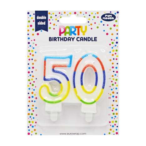 Number 50 Birthday Candle