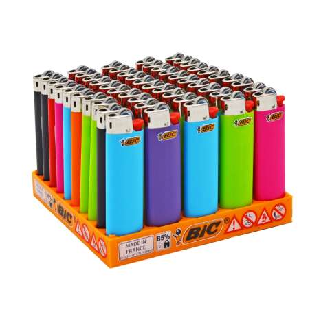 BIC Slim Flint J23 Lighters - Assorted Colours