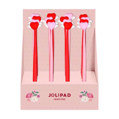 Jolipad Heart Wobble Pens - Assorted Colours