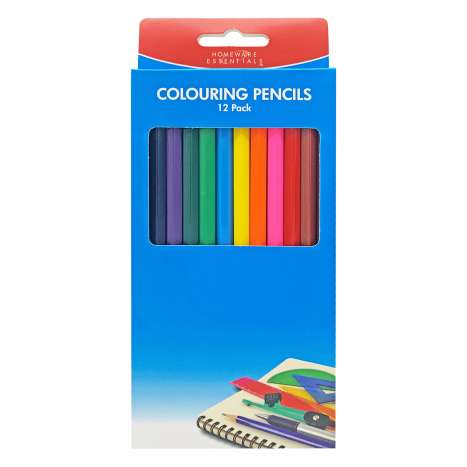 Homeware Essentials Colouring Pencils 12 Pack