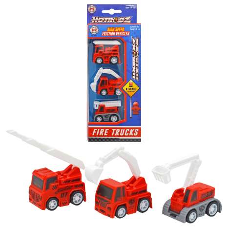 Hotrodz Mini Fire Trucks 3 Pack