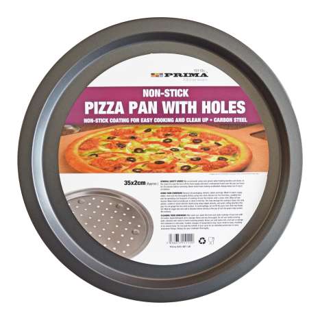 Prima Non-Stick Pizza Pan with Holes (35cm)