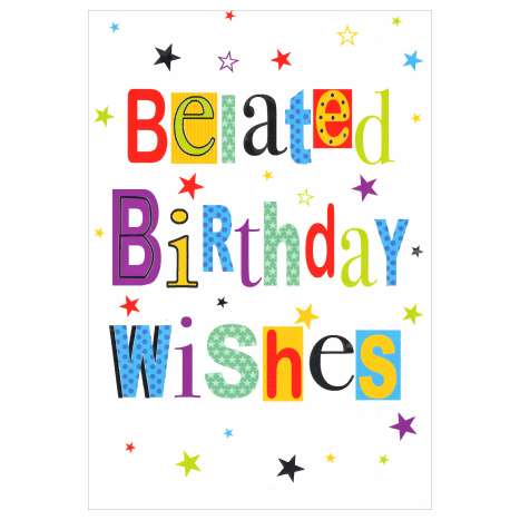 Everyday Greeting Cards (Code 50) - Belated