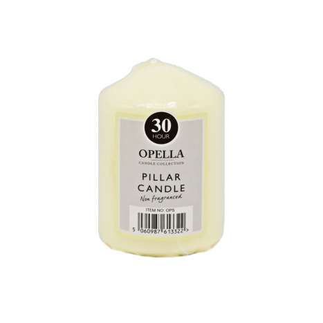Opella Pillar Candle (30 Hour) - Non-Fragranced