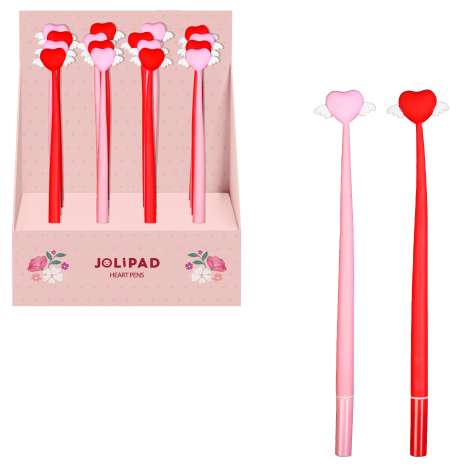 Jolipad Heart Wobble Pens - Assorted Colours