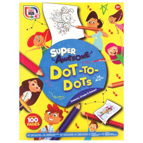 Craft Hub Super Awesome A4 Dot To Dot Book (50 Sheets)
