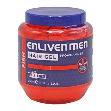 Enliven Men's Firm Hold Hair Gel 500ml