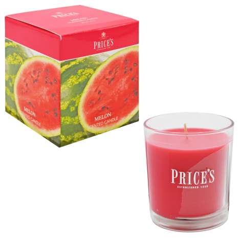 Price’s Scented Glass Candle (8cm) - Melon