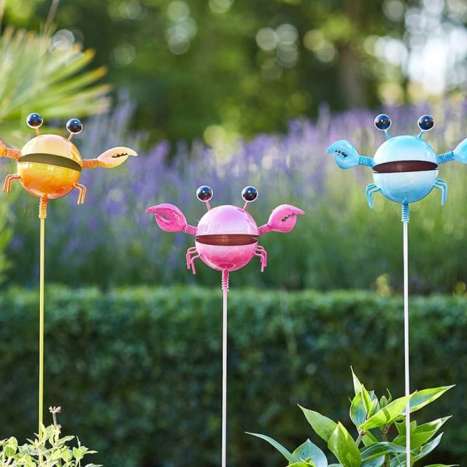 Garden Ornament Stake - Crab (Assorted Colours)