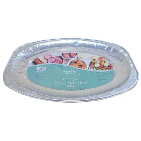 Homeware Essentials Foil Food Platters (14") 2 Pack