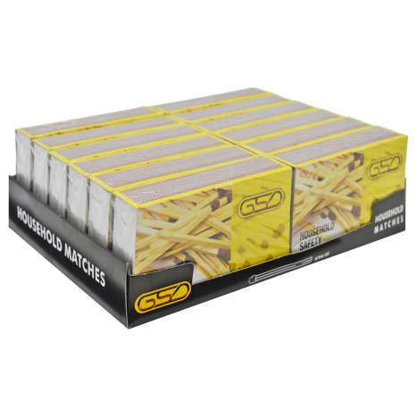 GSD Household Safety Matches 250 Sticks