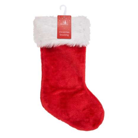 Christmas Plush Stocking (35cm x 28cm)