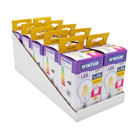 Status Filament LED Classic Light Bulb (4w=40w) Bayonet (B22)