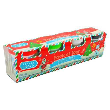 Christmas Dough Tubs 50g - 4 Pack