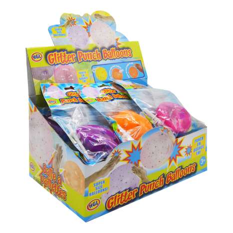 Glitter Punch Balloon (6cm) - Assorted Colours