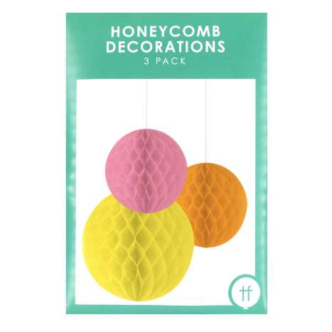 Honeycomb Decorations 3 Pack