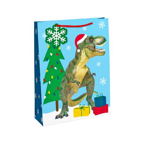 Medium Gift Bags (21.5cm x 25.5cm) - Dinosaur