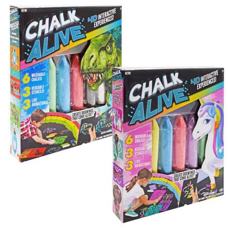 Chalk Alive 4D Interactive Chalk Art - Assorted