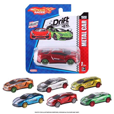 Speed Racer Die Cast Metal Cars - Assorted Colours
