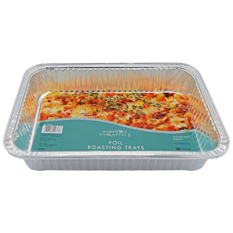 Homeware Essentials Foil Roasting Trays (31cm x 21cm) 2 Pack
