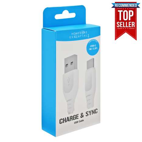 Homeware Essentials USB C to USB Cable (1M)