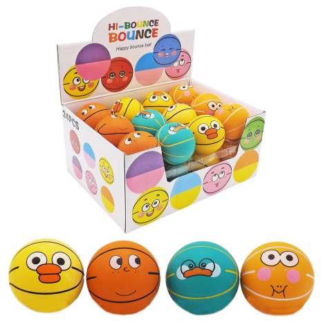 Hi-Bounce Bouncy Balls (6cm) - Faces
