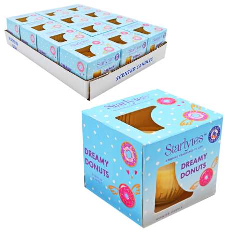 Starlytes Scented Glass Candle 85g - Dreamy Donuts