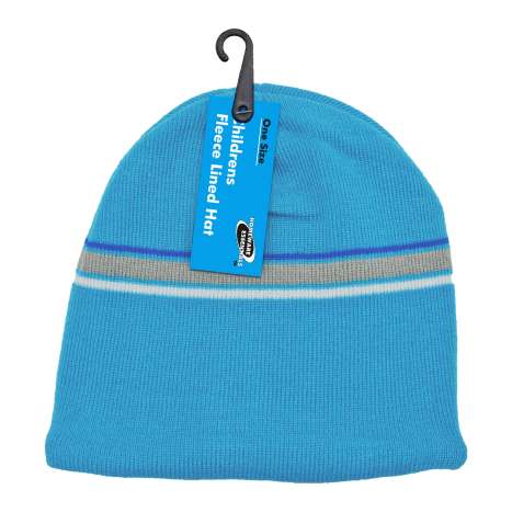 Homeware Essentials Children's Fleece Lined Hats - Assorted Colours