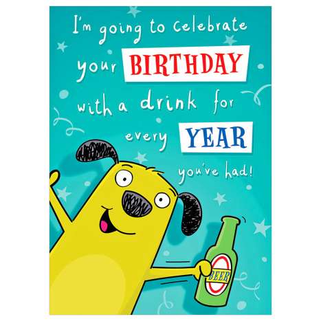 Garlanna Greeting Cards Code 50 - Humour Drink