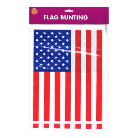 USA Flag Bunting 7M (25 Flags)