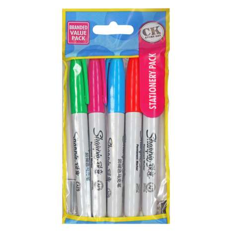 Sharpie Marker Pens 5 Pack - Assorted Colours