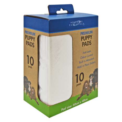 Homeware Essentials PREMIUM Puppy Pads (60cm x 40cm) 10 Pack