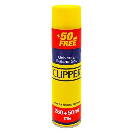 Clipper Universal Butane Gas (250ml + 50ml FREE)