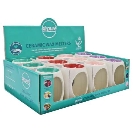 Airpure Ceramic Wax Melter (6cm x 9.5cm) - Assorted Colours