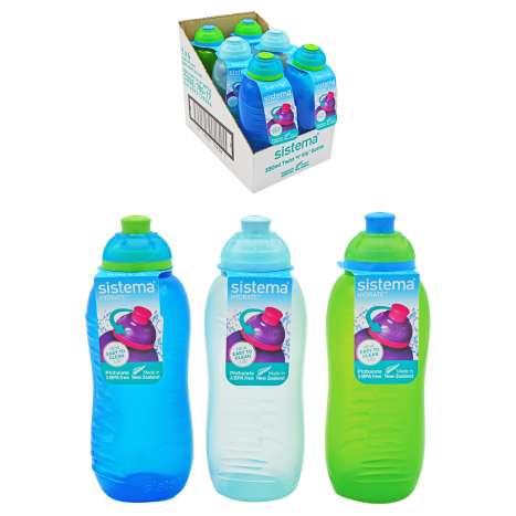 Sistema Twist ‘n’ Sip Bottle 330ml - Assorted Colours