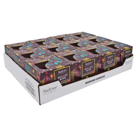 Starlytes Luxury Scented Glass Candle (85g) - Mulled Wine