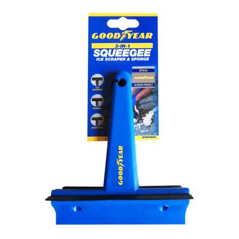 Goodyear 3-in-1 Squeegee, Ice Scraper & Sponge