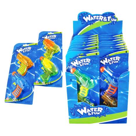 Homeware Essentials Mini Water Guns (10cm) 2 Pack - Assorted Colours