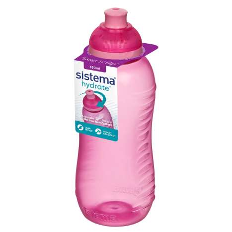 Sistema Twist ‘n’ Sip Bottle (330ml) - Pink