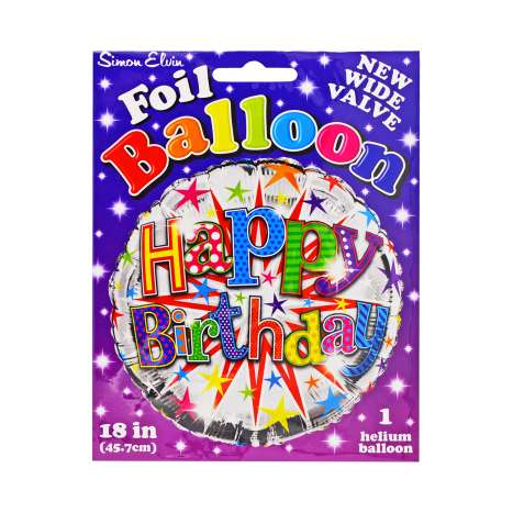 Foil Balloon (18") - Happy Birthday