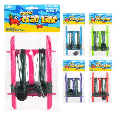 Yello Safety Crab Line (13M) with Net - Assorted Colours