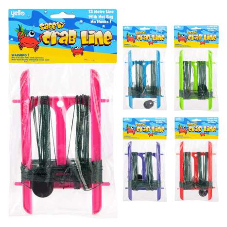 Yello Safety Crab Line 13m with Net - Assorted Colours