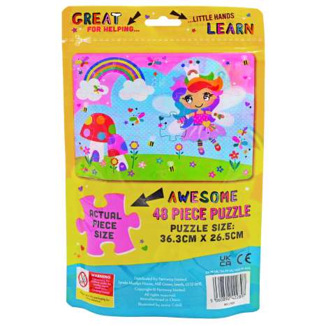 Little Learners Puzzle Bag (48 Pieces) - Rainbow Fairies