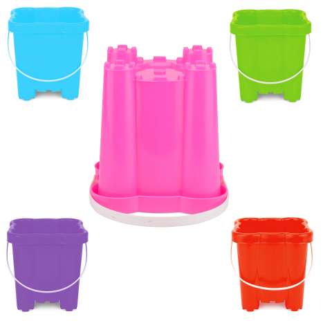 Yello Castle Bucket (20cm x 18cm) - Assorted Colours