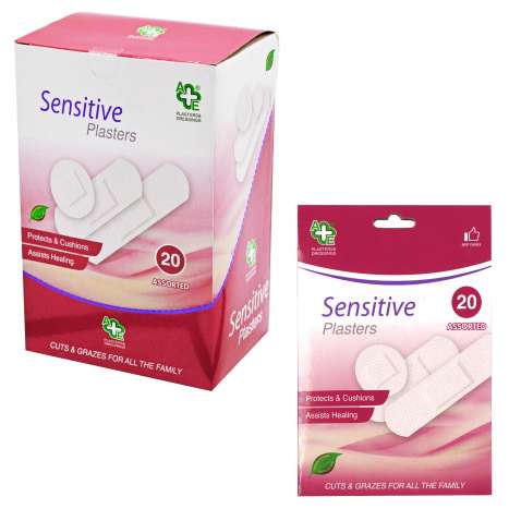 Sensitive Plasters 20 Pack